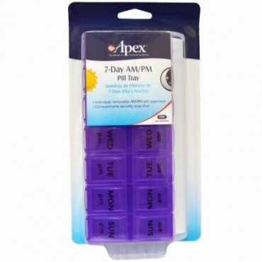 Apex, 錠剤トレイ（7日間、AM/PM）、1個