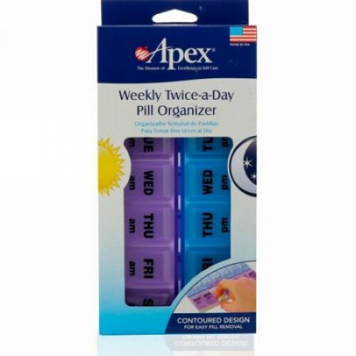 Apex, 1週間・1日2回のピルオーガナイザー、1個