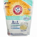 Arm & Hammer, 敏感肌３イン1パワーパック洗濯洗剤、フレッシュな香り、40パック (Discontinued Item)