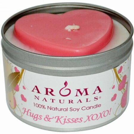 Aroma Naturals, 100% 天然ソイ・キャンドル、ハグ & キス XOXO!、6.5 オンス (Discontinued Item)