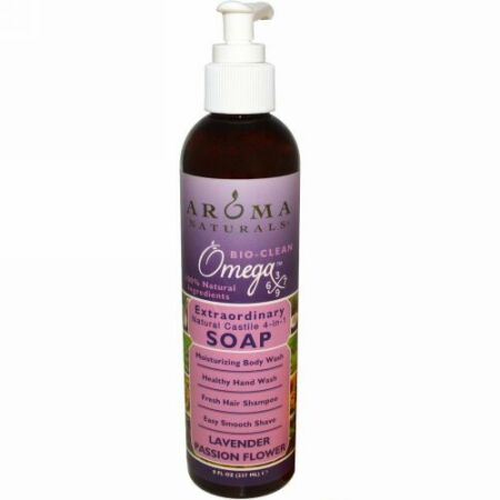 Aroma Naturals, 4-in-1 Soap, Lavender Passion Flower, 8 fl oz (237 ml) (Discontinued Item)