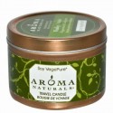Aroma Naturals, 大豆 ベジピュア、 活性、 トラベル キャンドル、 ペパーミント & ユーカリ、 2.8 oz (79.38 g)