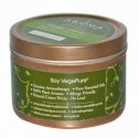 Aroma Naturals, 大豆 ベジピュア、 活性、 トラベル キャンドル、 ペパーミント & ユーカリ、 2.8 oz (79.38 g)