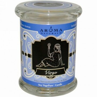 Aroma Naturals, Zodiac, Soy VegePure Candle, Virgo, 6 oz (180 g) (Discontinued Item)