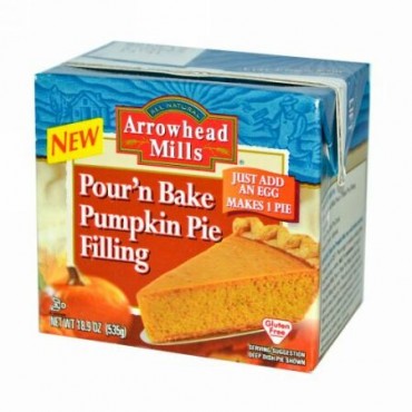 Arrowhead Mills, Pour n' Bake, Pumpkin Pie Filling, 18.9 oz (535 g) (Discontinued Item)