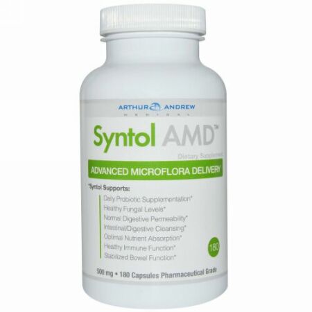 Arthur Andrew Medical, シントール AMD、高度なマイクロフローラをお届け、500 mg、180 錠
