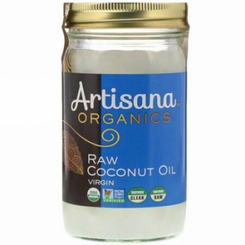 Artisana, オーガニックス、生ココナッツオイル、バージン、14 液量オンス (414 g)