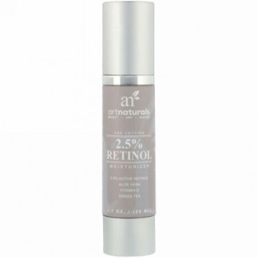 Artnaturals, エイジ デファイイング、2.5%レチノール モイスチャライザー、1.7 oz (50 ml) (Discontinued Item)