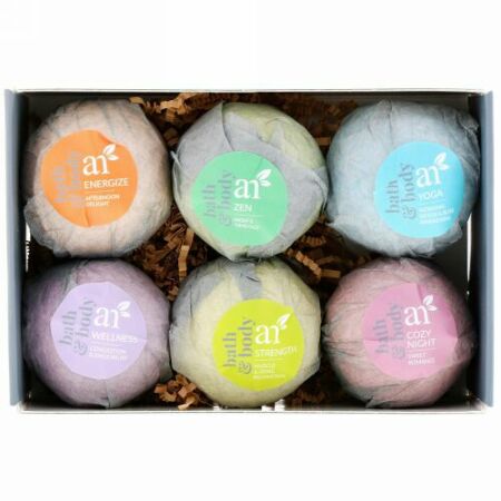 Artnaturals, バスボム、6ボム、各4オンス (113 g)