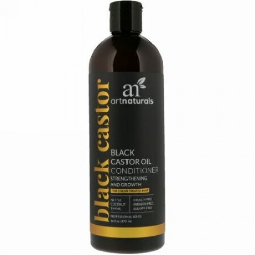 Artnaturals, ブラックひまし油コンディショナー、強化と成長、 16 fl oz (473 ml) (Discontinued Item)