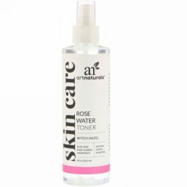 Artnaturals, ローズウォータートナー、8液量オンス (236.5 ml)