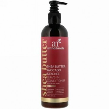 Artnaturals, シアバター、アボカドとレイチの洗浄不要コンディショナー、保湿効果のあるブレンド、乾燥した髪向け、12 fl oz (355 ml)