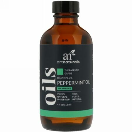 Artnaturals, セラピー等級エッセンシャルオイル、ペパーミントオイル、4 fl oz (118 ml) (Discontinued Item)
