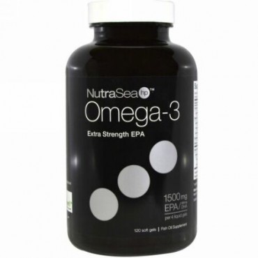 Ascenta, ニュートラシー（NutraSea）hp, オメガ3, 超強力EPA, レモン風味, 120ソフトゼリー