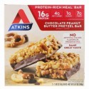 Atkins, チョコレートピーナッツバター・プレッツェルバー, 5 本, 各 1.69 オンス (48 g)