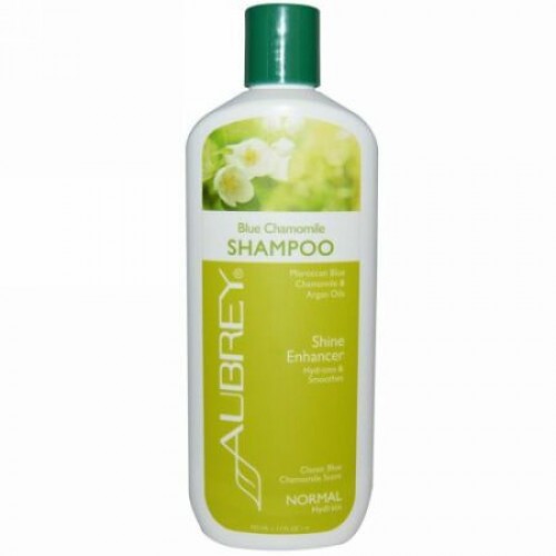 Aubrey Organics, 髪に輝きを与えるブルーカモミールシャンプー・通常版・325ml