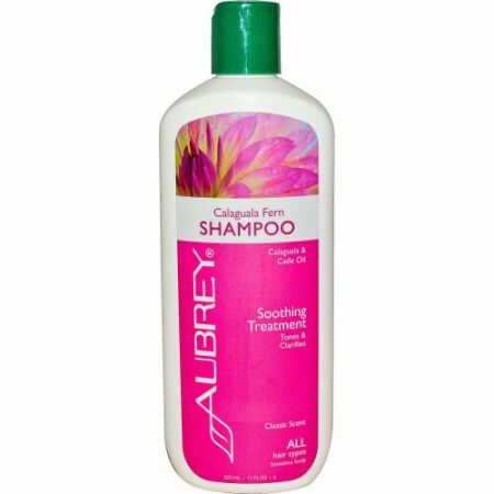 Aubrey Organics, カラグアラ・ファーン シャンプー, スーシングトリートメント, あらゆるヘアタイプ向け, 11 液量オンス (325 ml) (Discontinued Item)