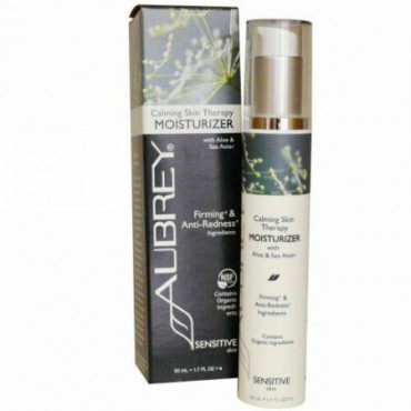 Aubrey Organics, カーミング スキン セラピー、モイスチャライザー、敏感肌、1.7 液量オンス (50 ml) (Discontinued Item)