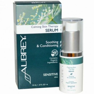 Aubrey Organics, Calming Skin Therapy Serum, .5 fl oz (15 ml) (Discontinued Item)