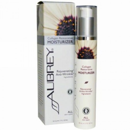 Aubrey Organics, コラーゲン修復保湿、1.7 fl oz (50 ml) (Discontinued Item)