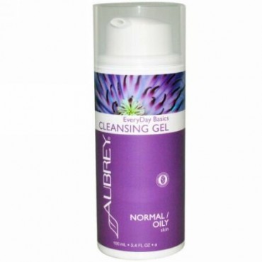 Aubrey Organics, エブリデーベーシックス、クレンジングジェル、 普通 /脂性肌、 3.4液量オンス (100 ml) (Discontinued Item)