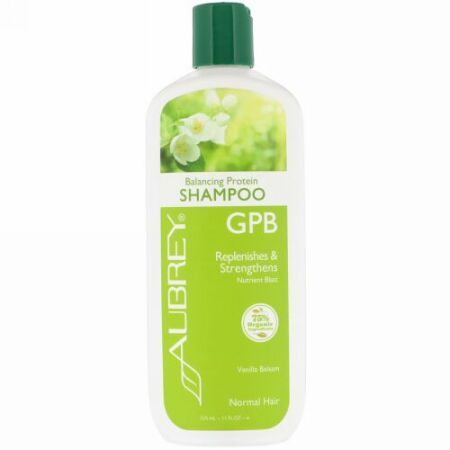 Aubrey Organics, GPB Balancing Protein Shampoo, Normal Hair, Vanilla Balsam, 11 fl oz (325 ml)