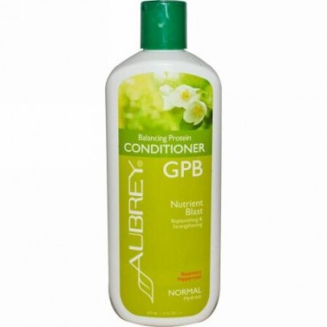 Aubrey Organics, GPB バランシング・プロティン・コンディショナー, ローズマリー・ペパーミント, ノーマル, 11 fl oz (325 ml) (Discontinued Item)