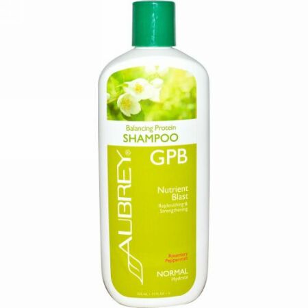 Aubrey Organics, GPB バランシング・プロテインシャンプー, ローズマリー・ペパーミント, ノーマル 11 液量オンス (325 ml) (Discontinued Item)