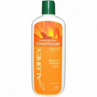 Aubrey Organics, ハニーサックル・ローズコンディショナー、修復・保湿、11 fl oz (325 ml)