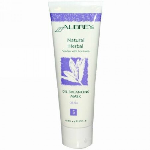 Aubrey Organics, 天然ハーブオイルマスク, ゴアハーブを含んだシークレイ, 4 fl oz (118 ml) (Discontinued Item)