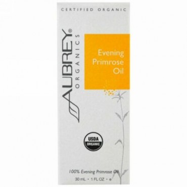 Aubrey Organics, オーガニック、月見草オイル、1 液量オンス (30 ml) (Discontinued Item)