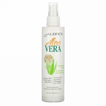 Aubrey Organics, リフレッシュスプレー, アロエベラ, 8液量オンス (237 ml)