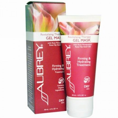 Aubrey Organics, リバイタライジングセラピー・ジェルマスク、乾燥肌用、89 ml（3 fl oz） (Discontinued Item)