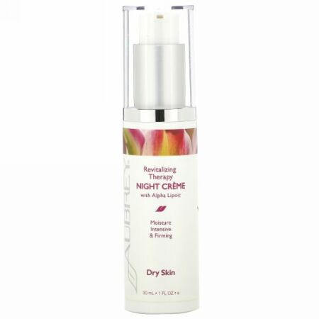 Aubrey Organics, リバイタライジングセラピーナイトクリーム、 アルファリポ酸入り、 1液状オンス (30 ml) (Discontinued Item)