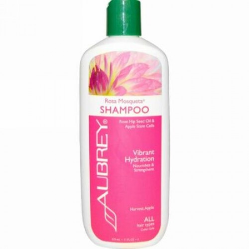 Aubrey Organics, ロサ・モスケタシャンプー、活性保湿、すべての髪タイプ、11 fl oz (325 ml)