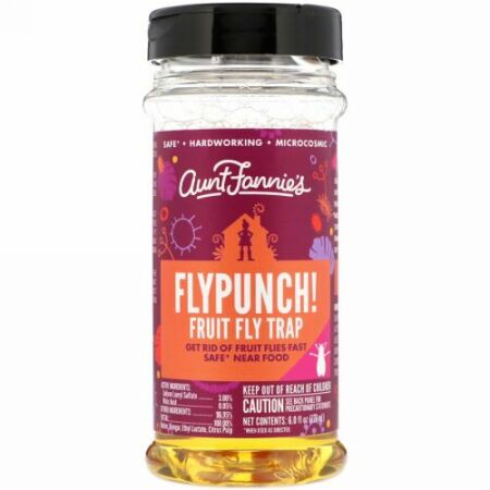 Aunt Fannie's, フライパンチ！ショウジョウバエ用はえ取り器, 6 fl oz (177 ml) (Discontinued Item)