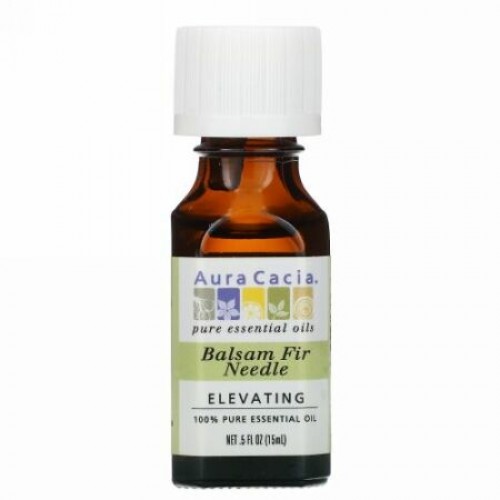 Aura Cacia, 100％ピュアエッセンシャルオイル、バルサムモミ葉油、15ml（0.5液量オンス）