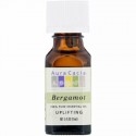 Aura Cacia, 100% 純エッセンシャルオイル、ベルガモット、0.5 液量オンス (15 ml)