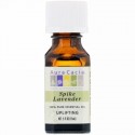 Aura Cacia, 100% ピュアエッセンシャルオイル、 スパイクラベンダー、 .5 fl oz (15 ml) (Discontinued Item)