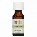 Aura Cacia, 100% Pure Essential Oil, Sweet Basil, .5 fl oz (15 ml) (Discontinued Item)