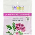 Aura Cacia, アロマテラピーミネラルバス、コンフォーティングゼラニウム、2.5オンス (70.9 g)