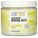 Aura Cacia, アロマテラピー・ミネラルバス、 トランクイルカモミール、 16オンス (454 g)