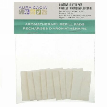 Aura Cacia, Aromatherapy Refill Pads, 10 Refill Pads