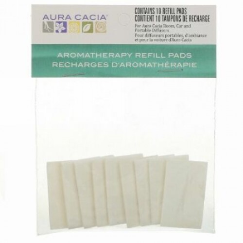 Aura Cacia, Aromatherapy Refill Pads, 10 Refill Pads