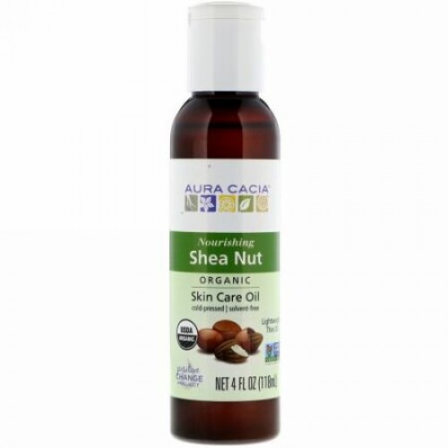 Aura Cacia, Organic, Skin Care Oil, Shea Nut, 4 fl oz (118 ml) (Discontinued Item)
