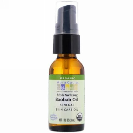 Aura Cacia, Organic Baobab Oil, Skin Care Oil, 1 fl oz (30 ml)