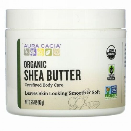 Aura Cacia, Organic Shea Butter, 3.25 oz (92 g)