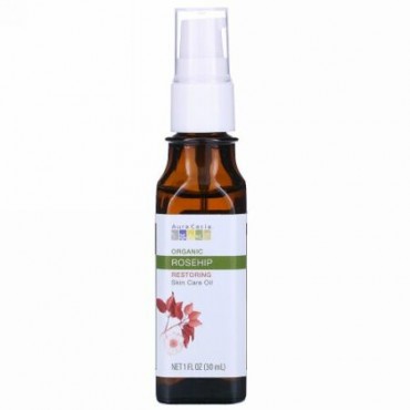Aura Cacia, オーガニックスキンケアオイル、修復、ローズヒップ、1 fl oz (30 ml)