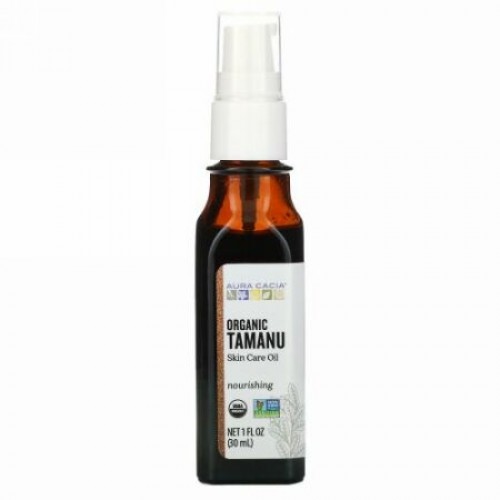 Aura Cacia, Organic Tamanu Skin Care Oil, 1 fl oz (30 ml)