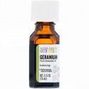 Aura Cacia, 100%ピュアエッセンシャルオイル, ゼラニウム, 0.5液量オンス (15 ml)